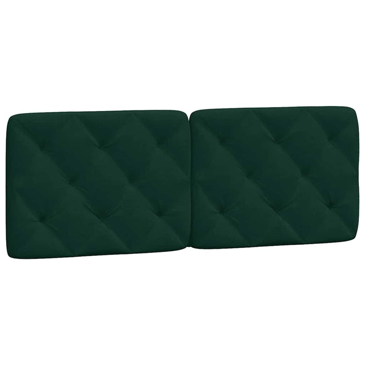 gavlpude 140 cm velour mørkegrøn