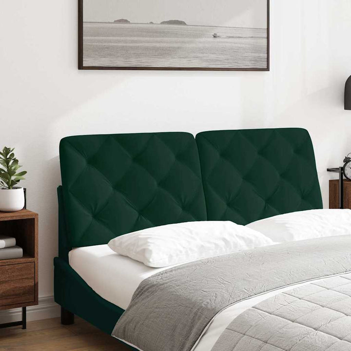 gavlpude 140 cm velour mørkegrøn