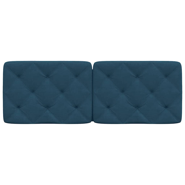 gavlpude 140 cm velour blå