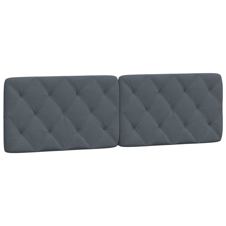 gavlpude 160 cm velour mørkegrå