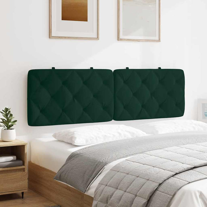 gavlpude 160 cm velour mørkegrøn