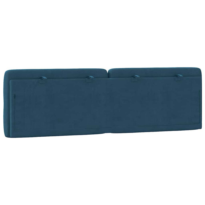 gavlpude 160 cm velour blå