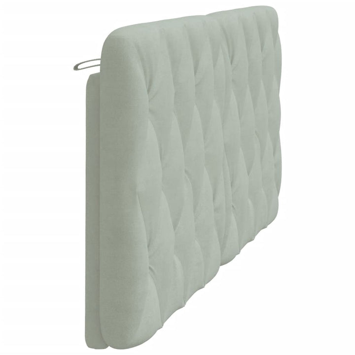 gavlpude 180 cm velour lysegrå