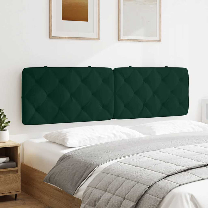 gavlpude 180 cm velour mørkegrøn