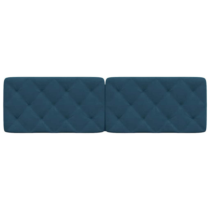 gavlpude 180 cm velour blå