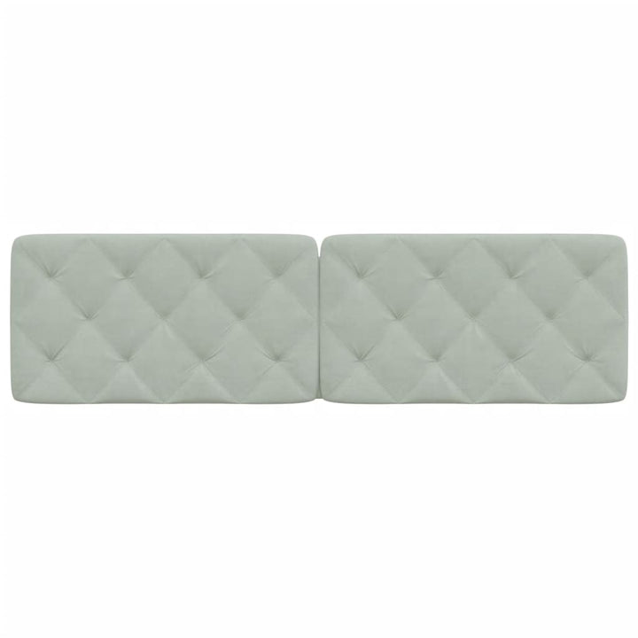 gavlpude 183 cm velour lysegrå
