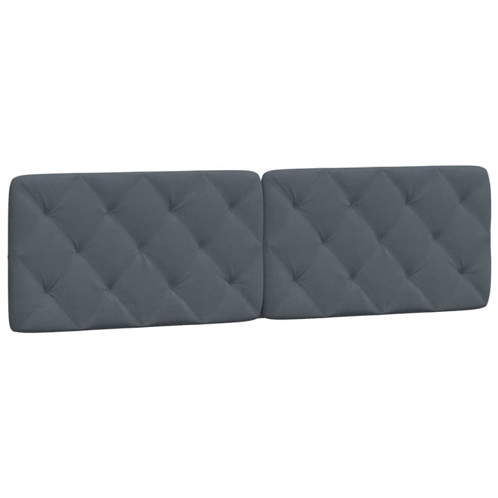 gavlpude 183 cm velour mørkegrå