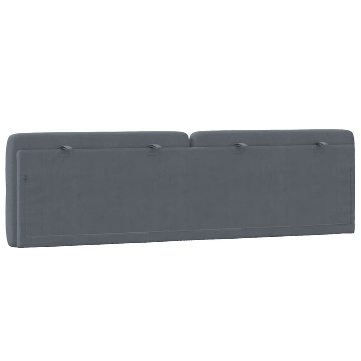 gavlpude 183 cm velour mørkegrå