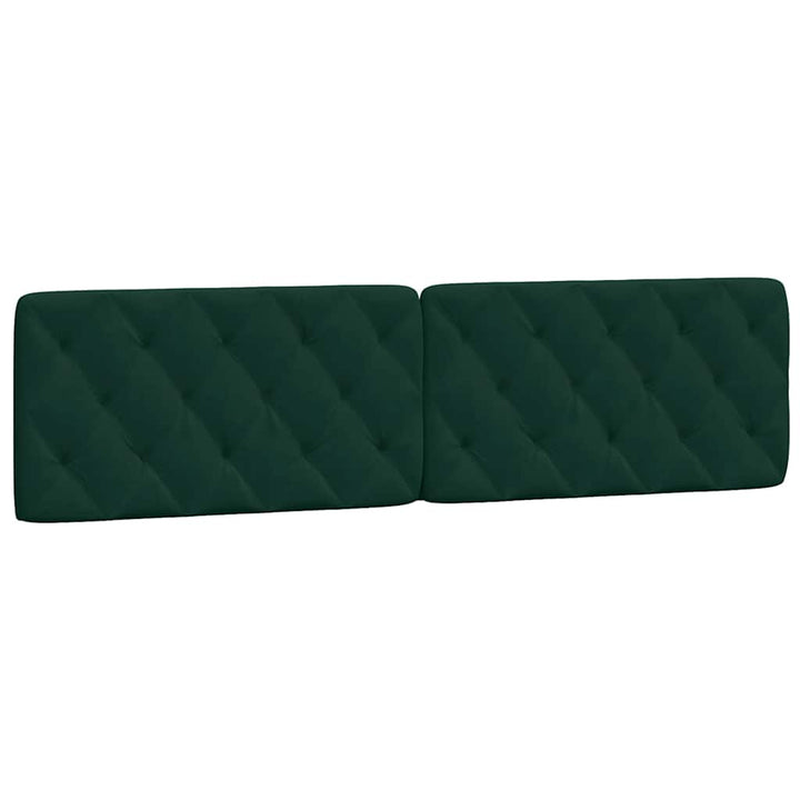 gavlpude 200 cm velour mørkegrøn