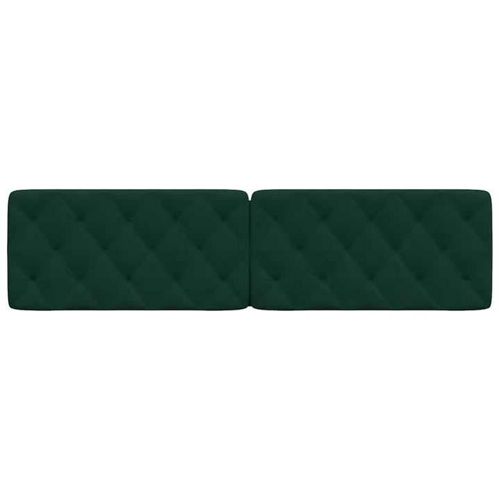 gavlpude 200 cm velour mørkegrøn