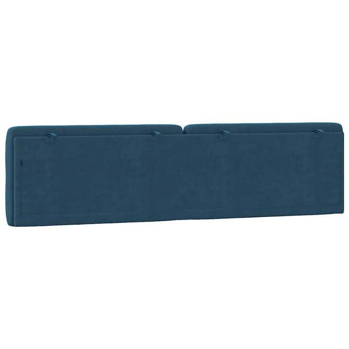 gavlpude 200 cm velour blå