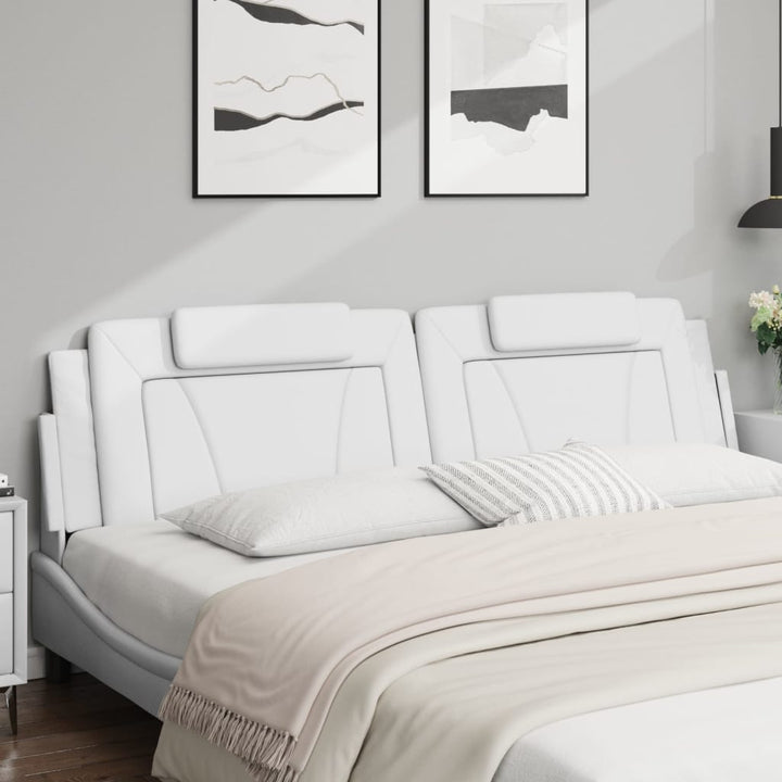 gavlpude Viana 200 cm kunstlæder hvid
