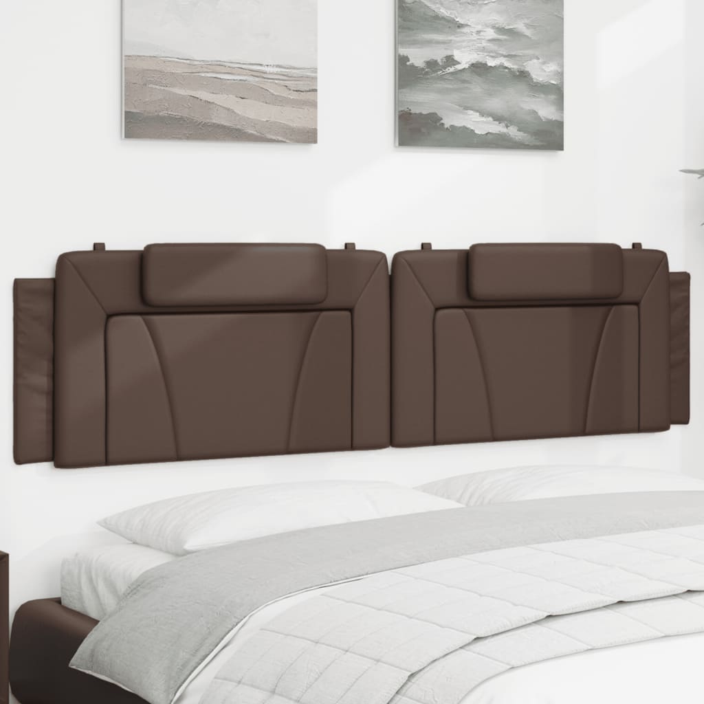 gavlpude Viana 200 cm kunstlæder brun