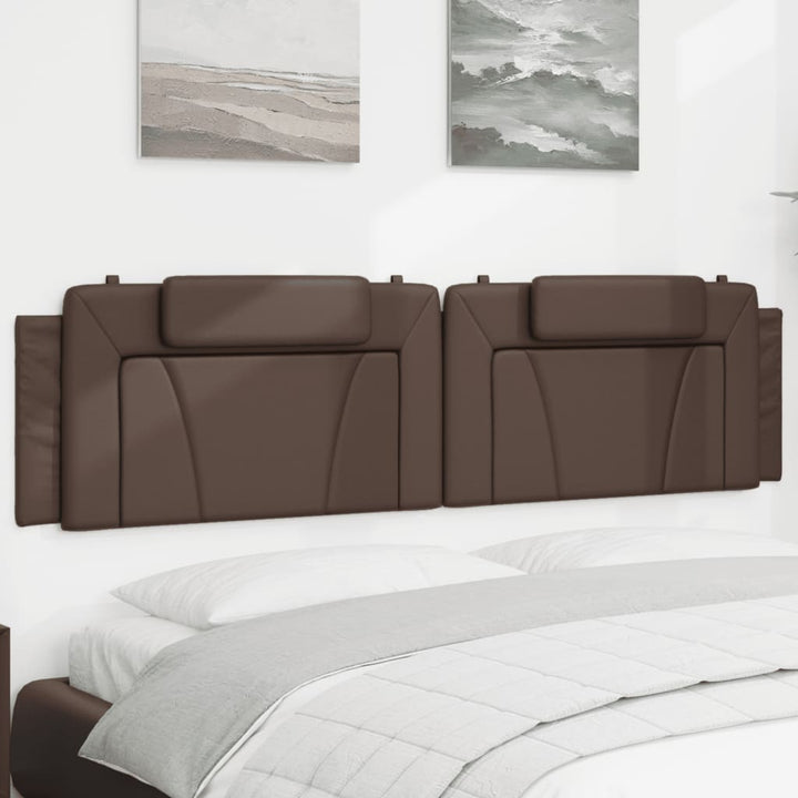 gavlpude Viana 200 cm kunstlæder brun