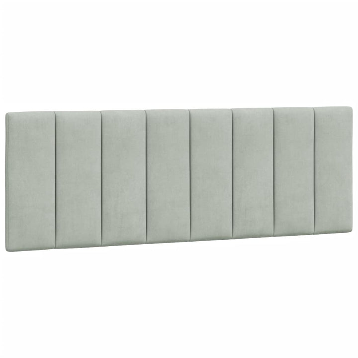 gavlpude Hanko 137 cm velour lysegrå