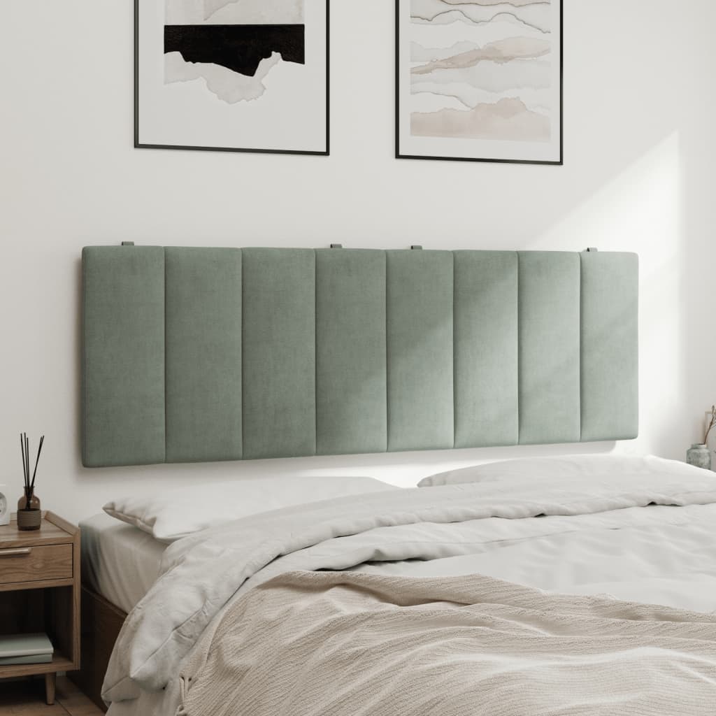 gavlpude Hanko 137 cm velour lysegrå