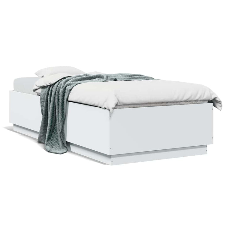 sengeramme 100x200 cm konstrueret træ hvid