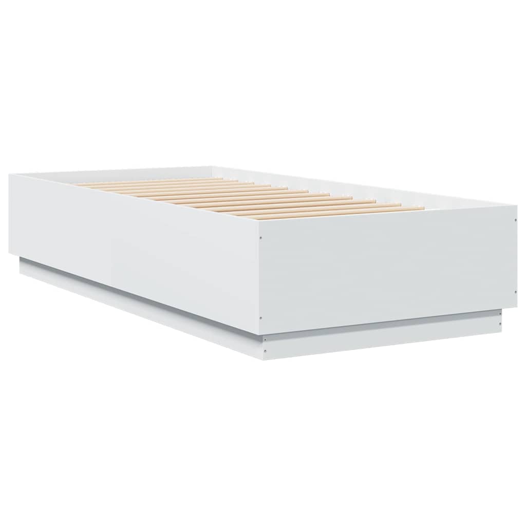 sengeramme 100x200 cm konstrueret træ hvid