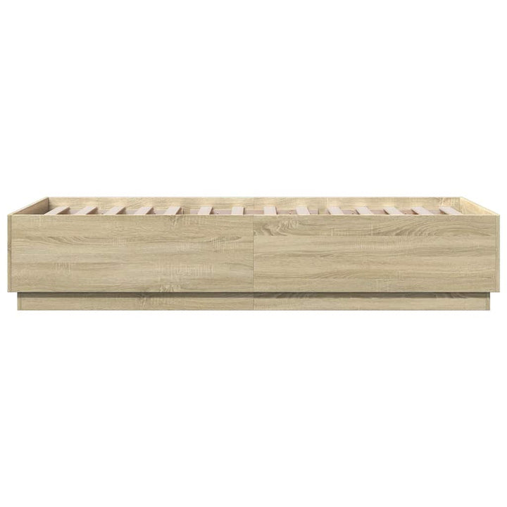 sengeramme 100x200 cm konstrueret træ sonoma-eg