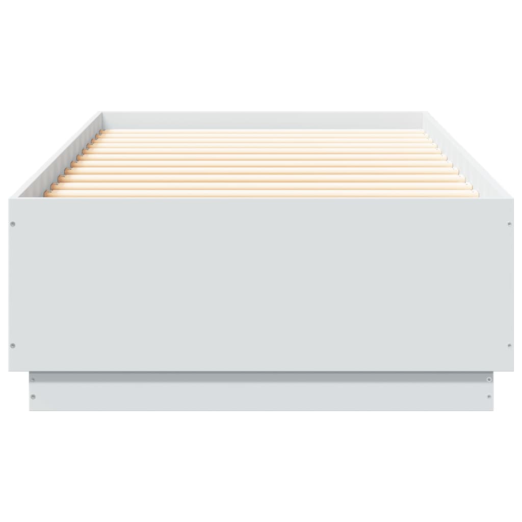 sengeramme 90x200 cm konstrueret træ hvid