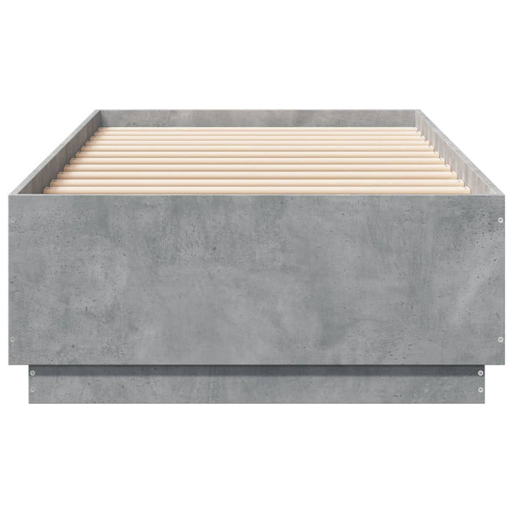 sengeramme 90x200 cm konstrueret træ betongrå