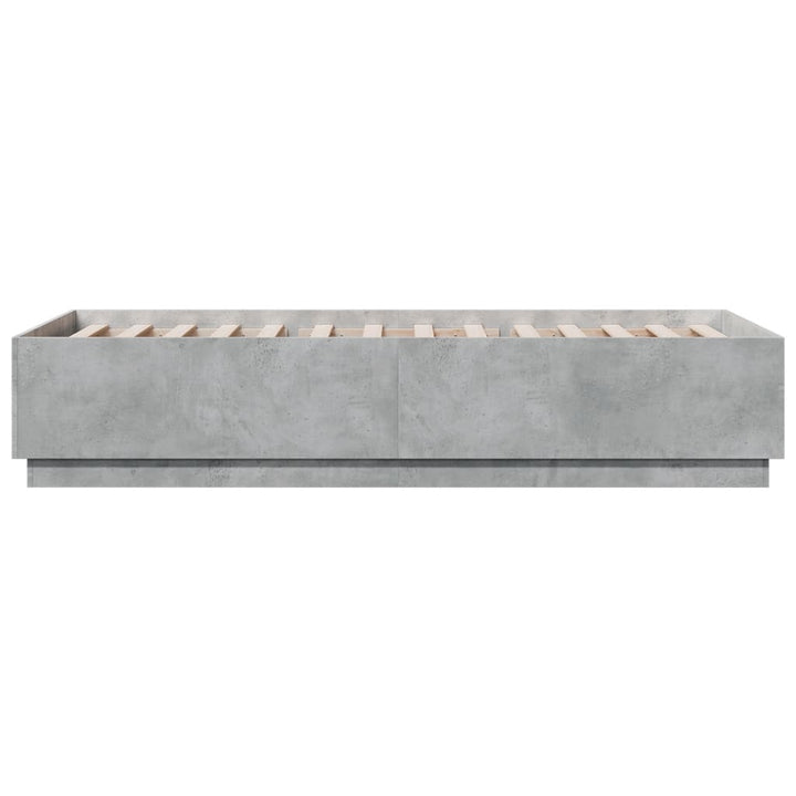 sengeramme 90x200 cm konstrueret træ betongrå