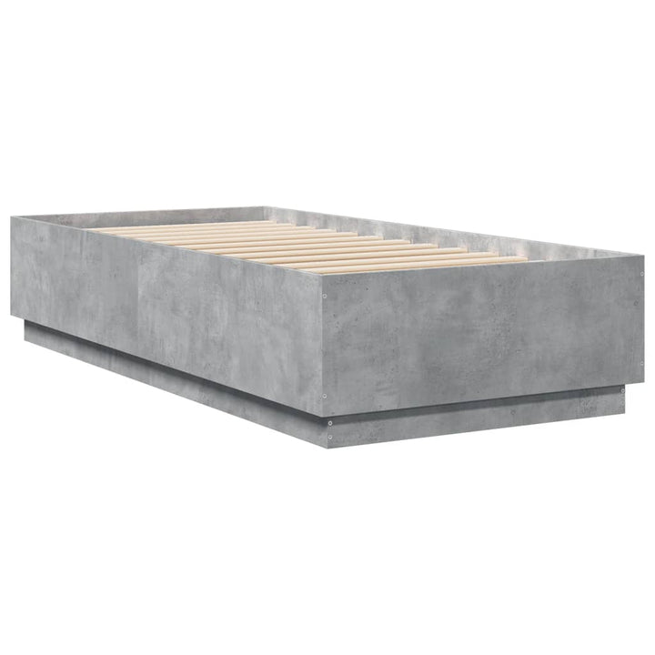 sengeramme 90x200 cm konstrueret træ betongrå