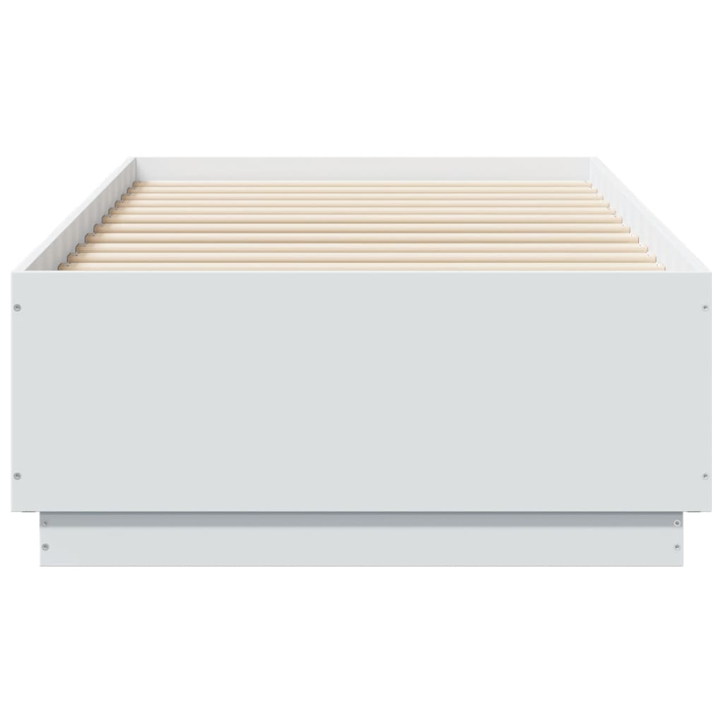 sengeramme 75x190 cm konstrueret træ hvid