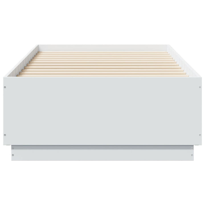 sengeramme 75x190 cm konstrueret træ hvid