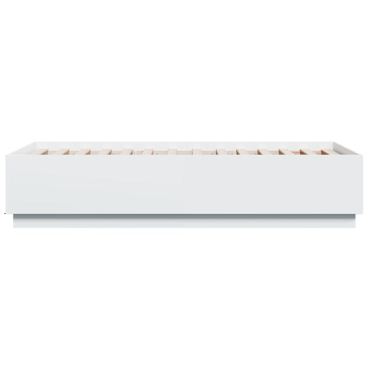sengeramme 75x190 cm konstrueret træ hvid
