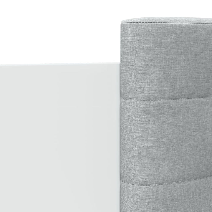 sengeramme med sengegavl 100x200 cm konstrueret træ hvid