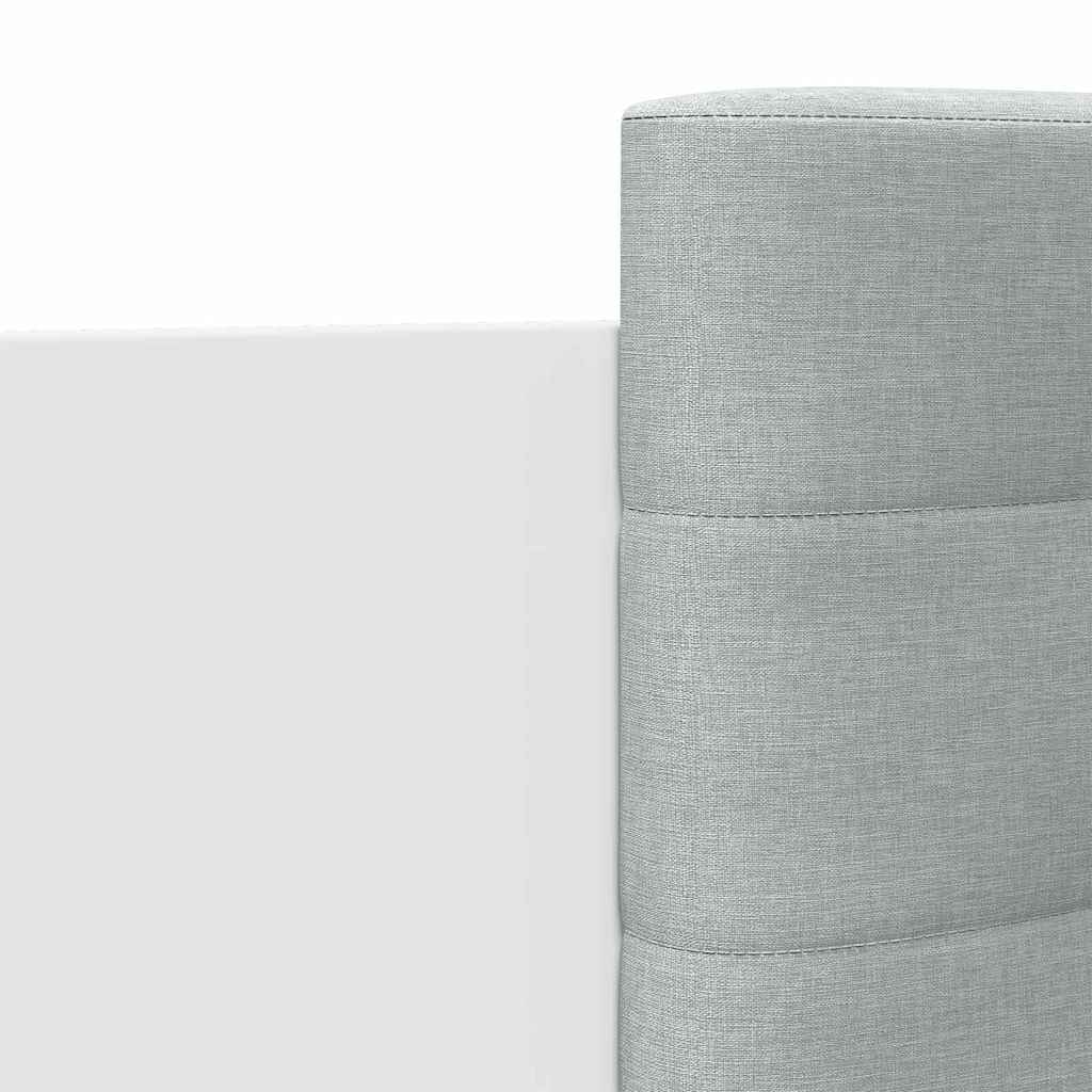 sengeramme med sengegavl 90x200 cm konstrueret træ hvid