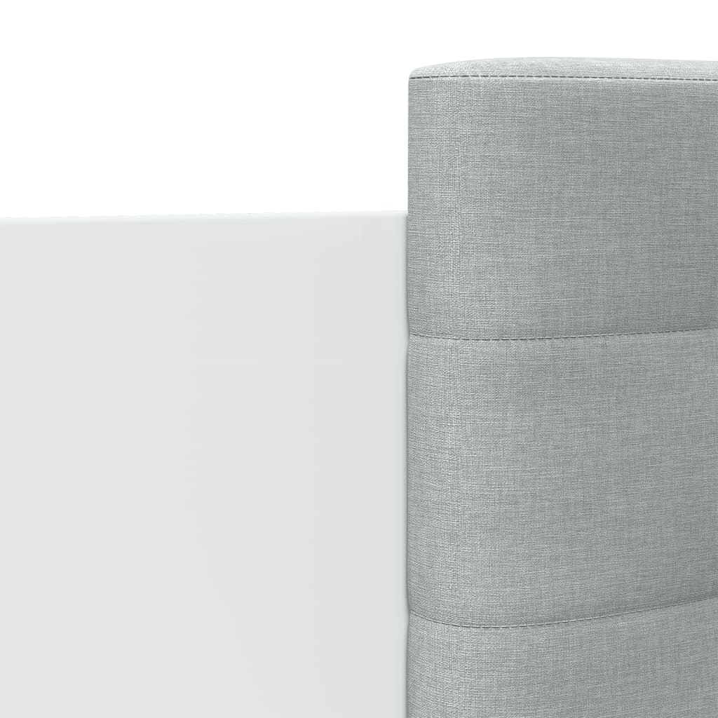 sengeramme med sengegavl 90x190 cm konstrueret træ hvid