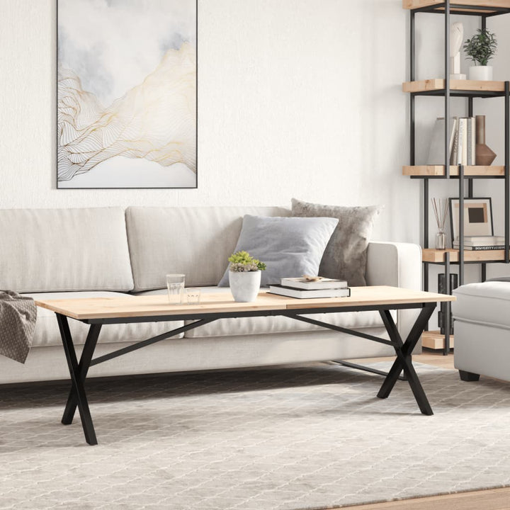 bordben til sofabord 140x30x43 cm X-stel stål