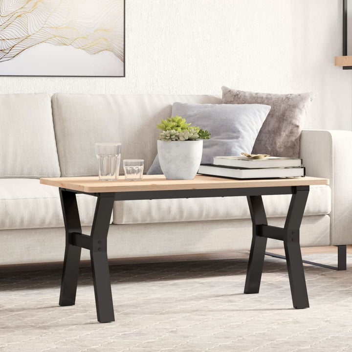 bordben til sofabord 90x40x43 cm Y-stel stål