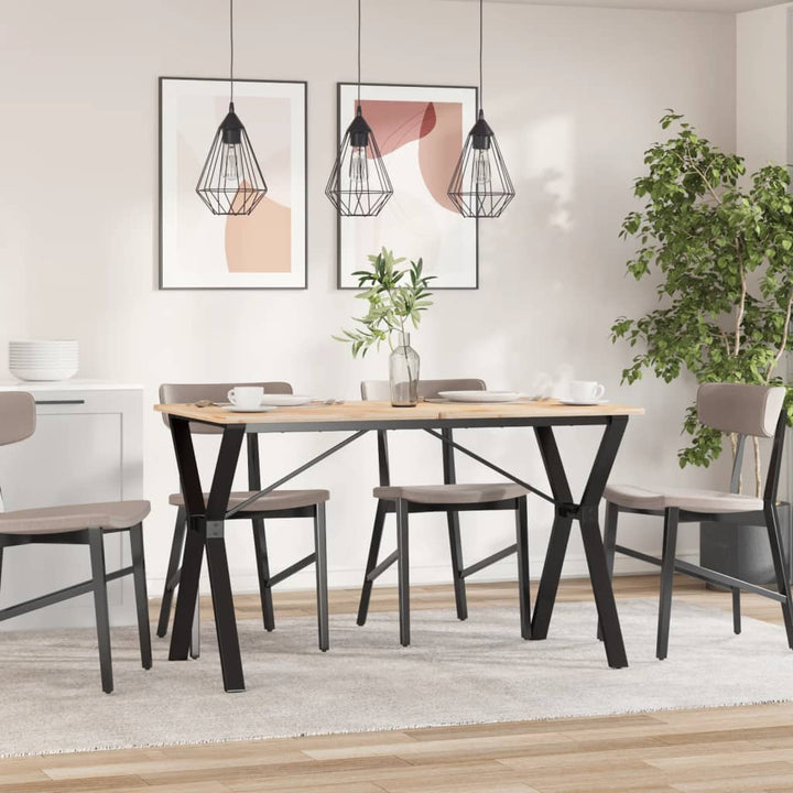 bordben til spisebord 120x60x73 cm Y-stel stål