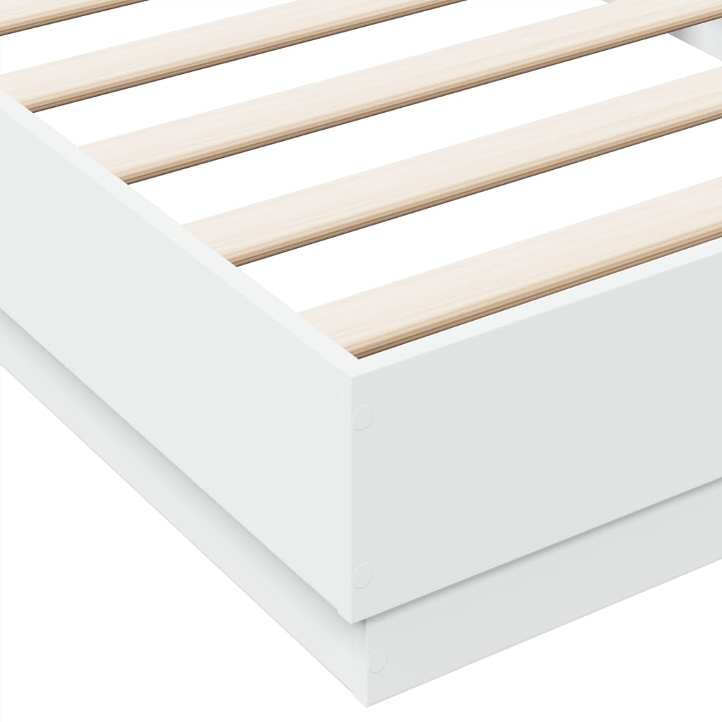 sengeramme 100x200 cm konstrueret træ hvid
