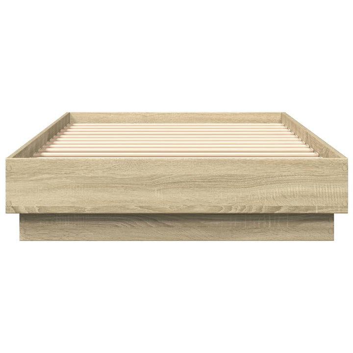 sengeramme 100x200 cm uden madras konstrueret træ sonoma-eg