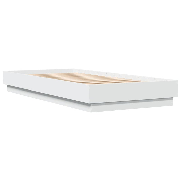 sengeramme 90x200 cm konstrueret træ hvid