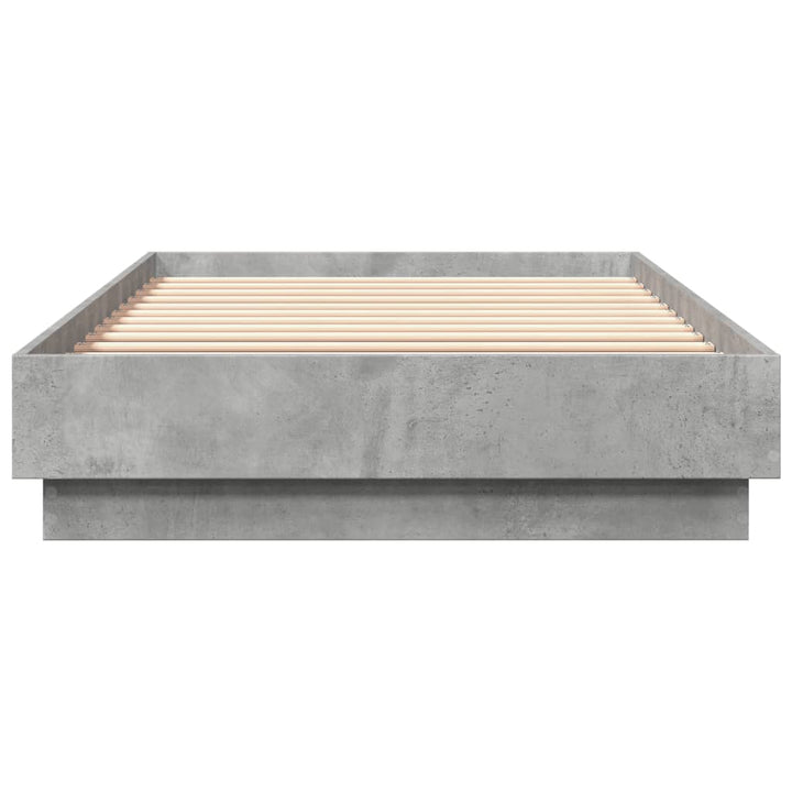 sengeramme 90x200 cm konstrueret træ betongrå