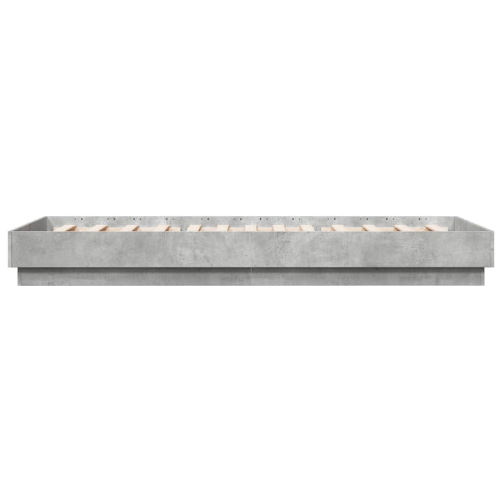 sengeramme 90x200 cm konstrueret træ betongrå