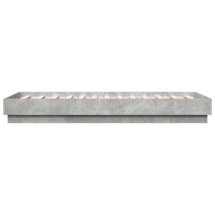 sengeramme 90x190 cm konstrueret træ betongrå