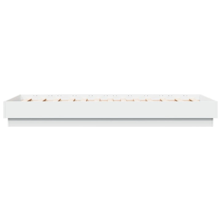 sengeramme 75x190 cm konstrueret træ hvid