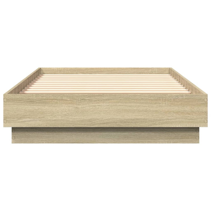 sengeramme 75x190 cm uden madras konstrueret træ sonoma-eg