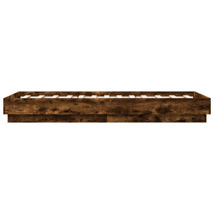 sengeramme 75x190 cm uden madras konstrueret træ røget eg