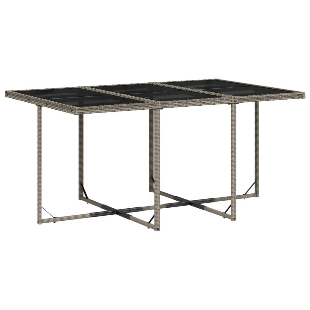 loungesæt til haven 11 dele med hynder polyrattan grå