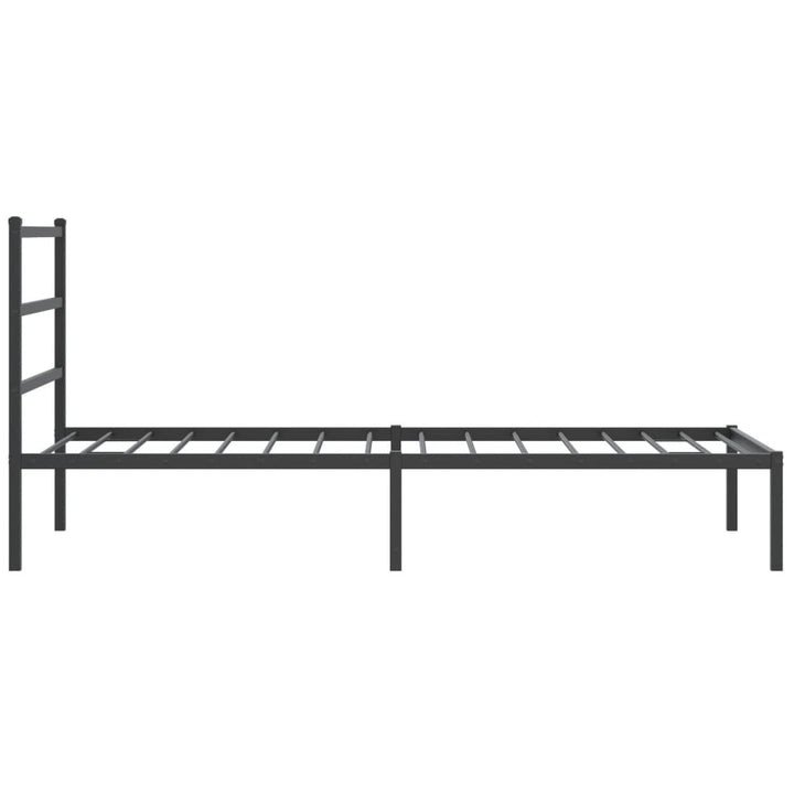 sengeramme med sengegavl 107x203 cm metal sort