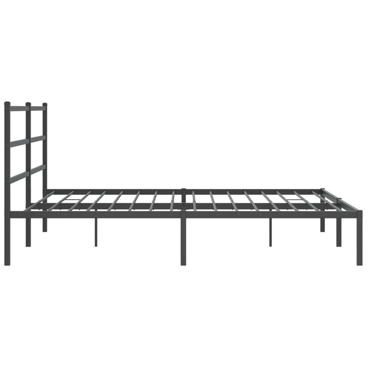 sengeramme med sengegavl 193x203 cm metal sort