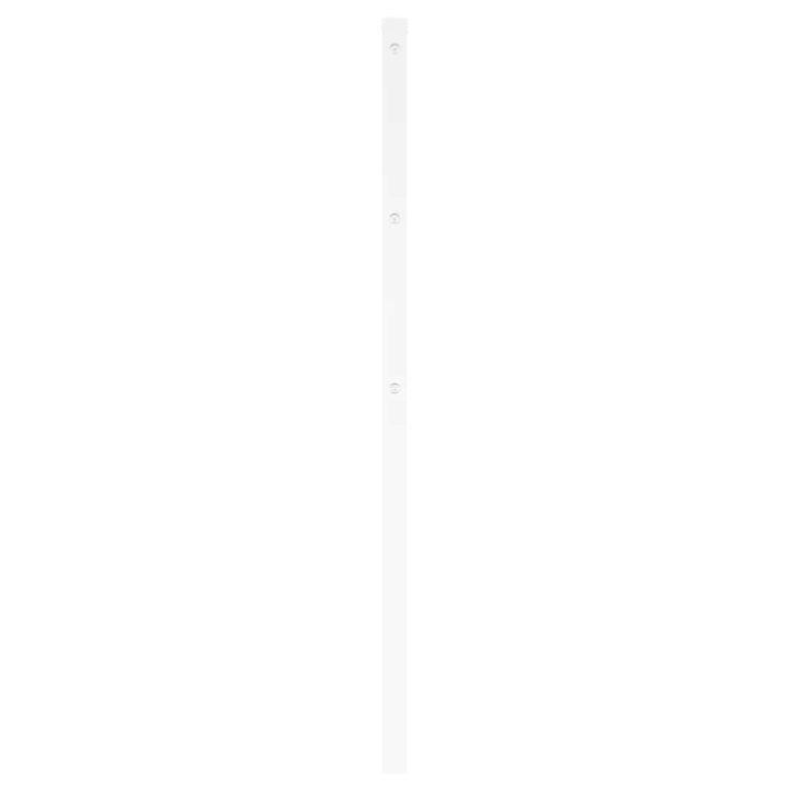udskiftningsgavl 180 cm metal hvid