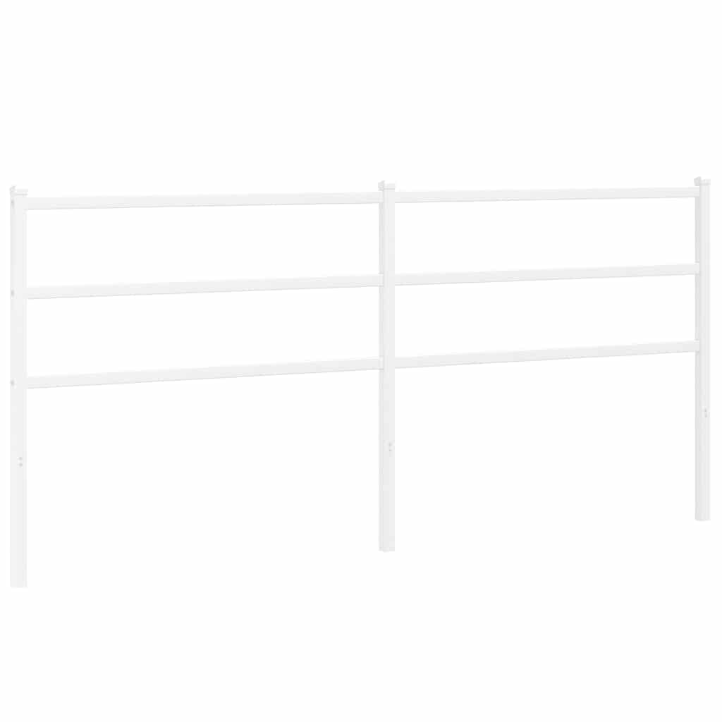 udskiftningsgavl 193 cm metal hvid